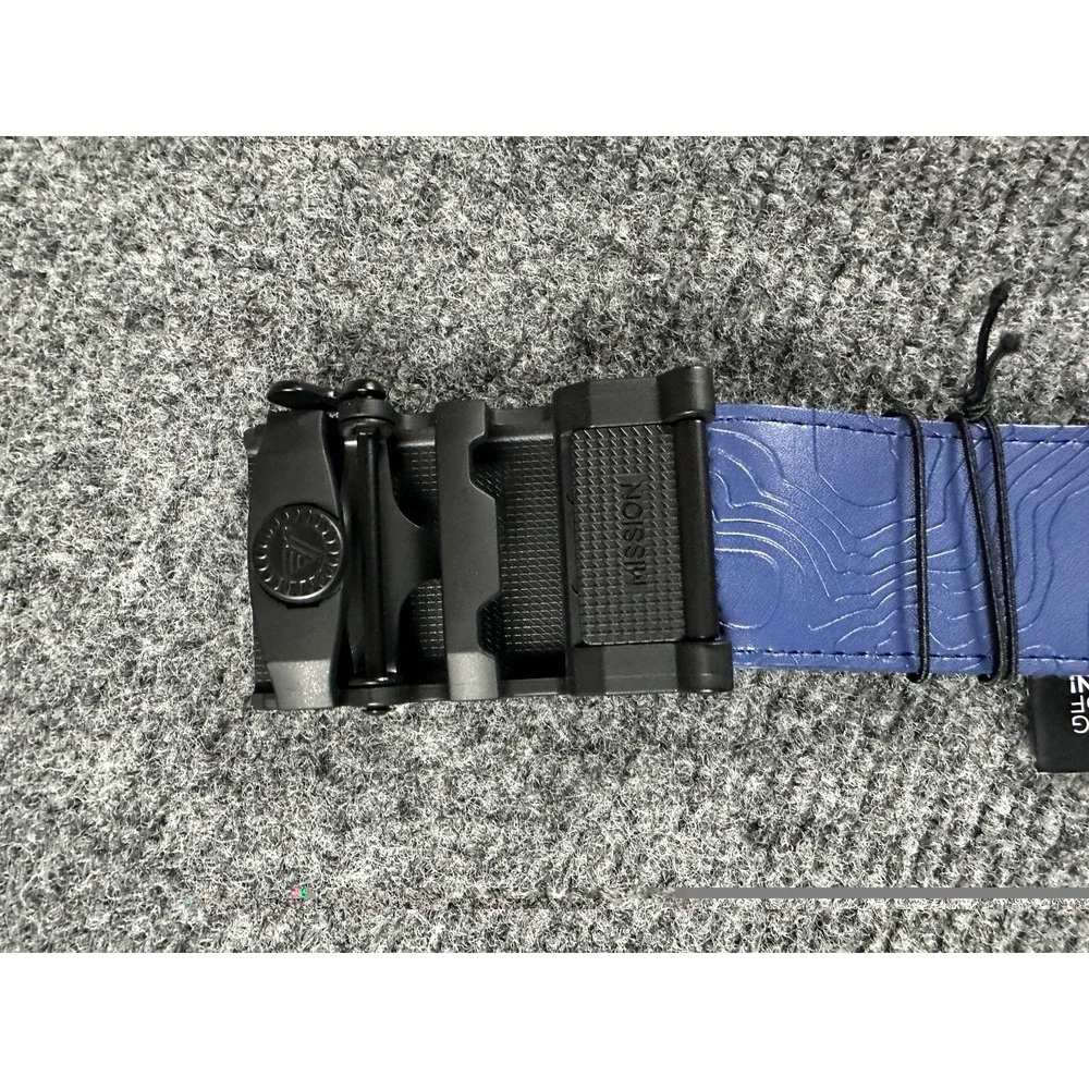 Mission Belt Men's Nylon Ratchet Belt Nylon Collection Blue Fits Up To 35